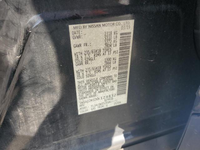 2019 NISSAN MURANO S 5N1AZ2MJ2KN124832