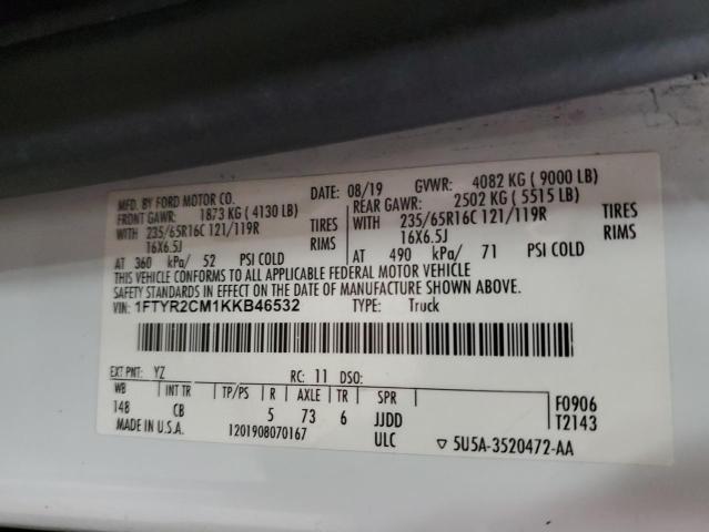 2019 FORD TRANSIT T- #3247810252