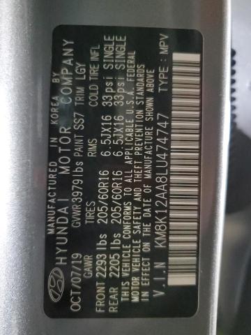 2020 HYUNDAI KONA SE KM8K12AA8LU474747