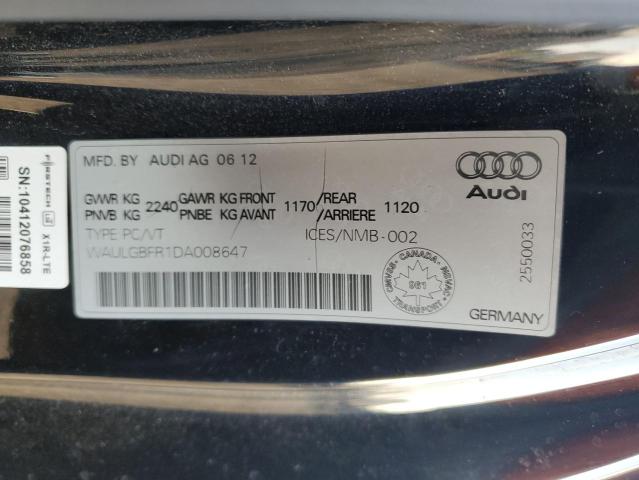 2013 AUDI S5 PREMIUM - WAULGBFR1DA008647