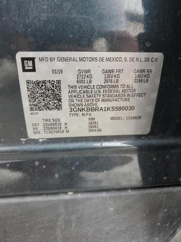 2019 CHEVROLET BLAZER 1LT - 3GNKBBRA1KS590030