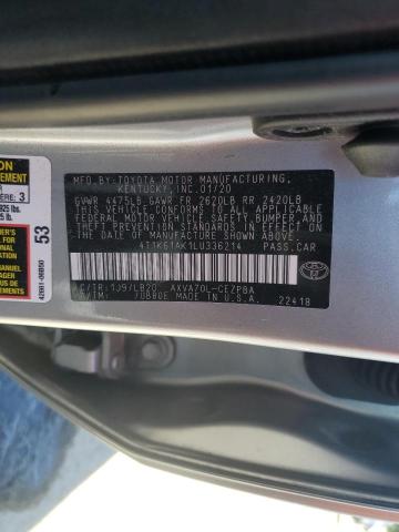 2020 TOYOTA CAMRY XSE 4T1K61AK1LU336214