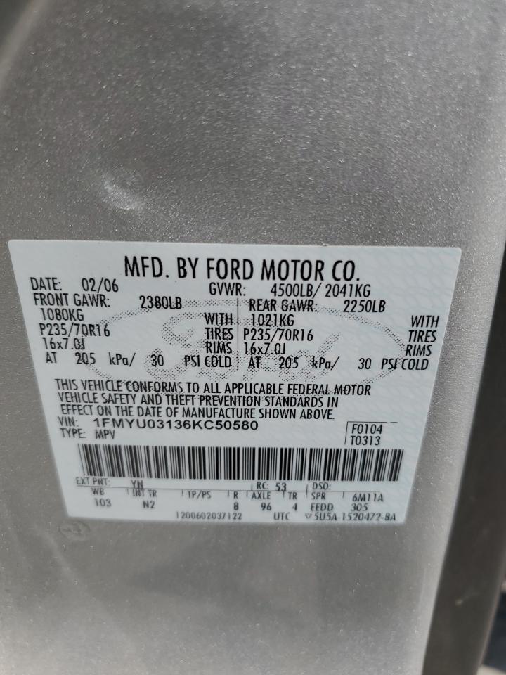 Lot #3286762281 2006 FORD ESCAPE XLT