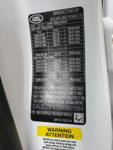 2021 LAND ROVER DISCOVERY - SALCJ2FX7MH901084