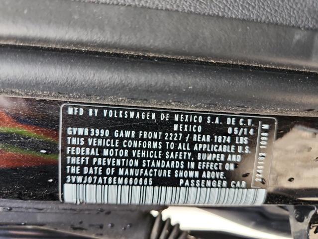 2014 VOLKSWAGEN BEETLE - 3VWJ07AT8EM660665