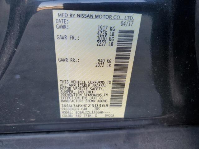 2017 NISSAN ALTIMA 2.5 #3247860182