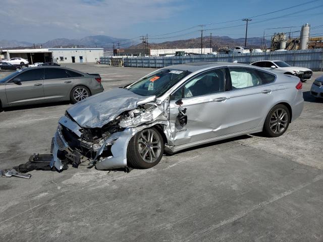 FORD FUSION TIT 2019 silver  hybrid engine 3FA6P0RUXKR105228 photo #1
