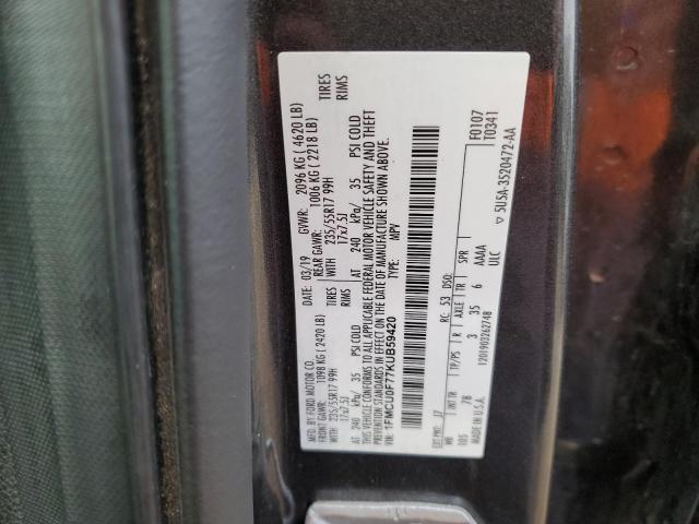 2019 FORD ESCAPE S #3289097370