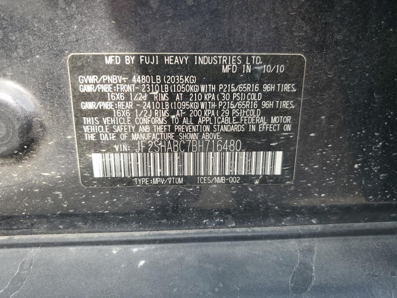 SUBARU FORESTER 2.5X