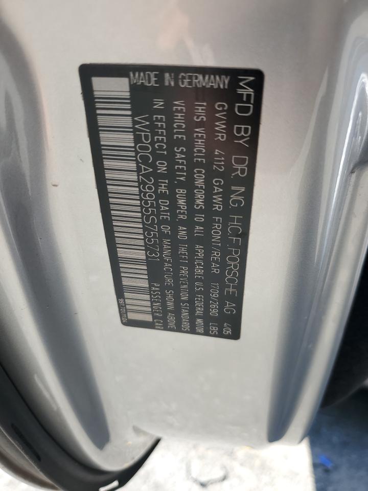 Lot #3281662405 2005 PORSCHE 911 NEW GENERATION CARRERA CABRIOLET