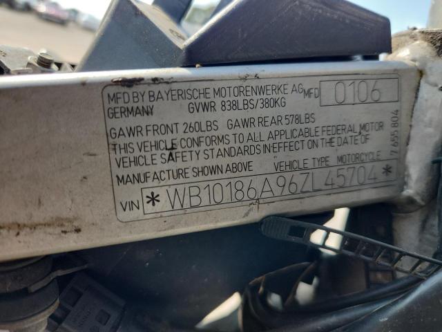 2006 BMW F650 DAKAR WB10186A96ZL45704