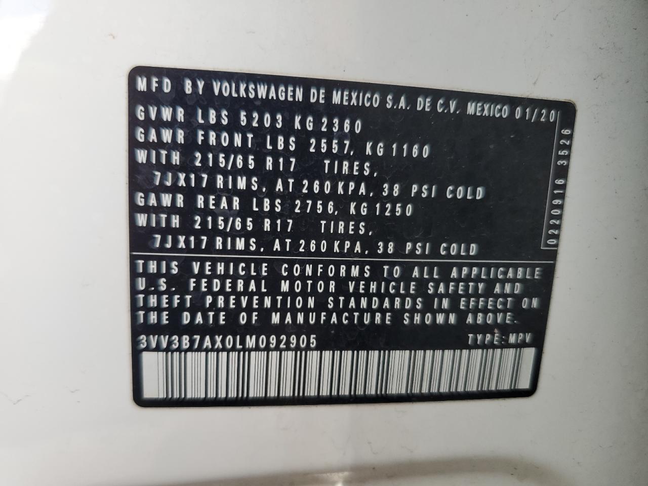 VOLKSWAGEN TIGUAN SE