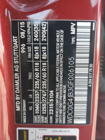 2016 MERCEDES-BENZ GLC 300 WDC0G4JB3GF006105