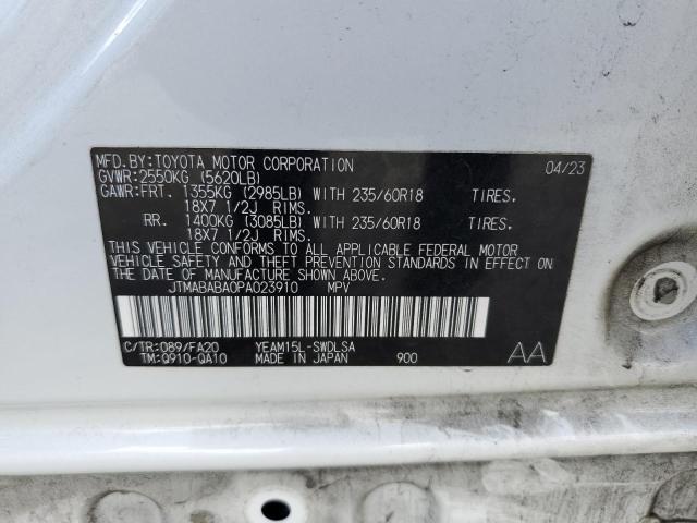 2023 SUBARU SOLTERRA P JTMABABA0PA023910