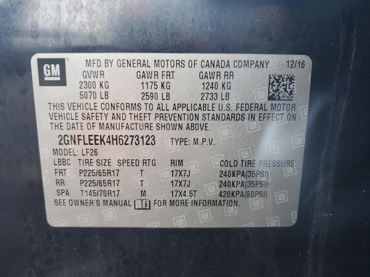 CHEVROLET EQUINOX LS