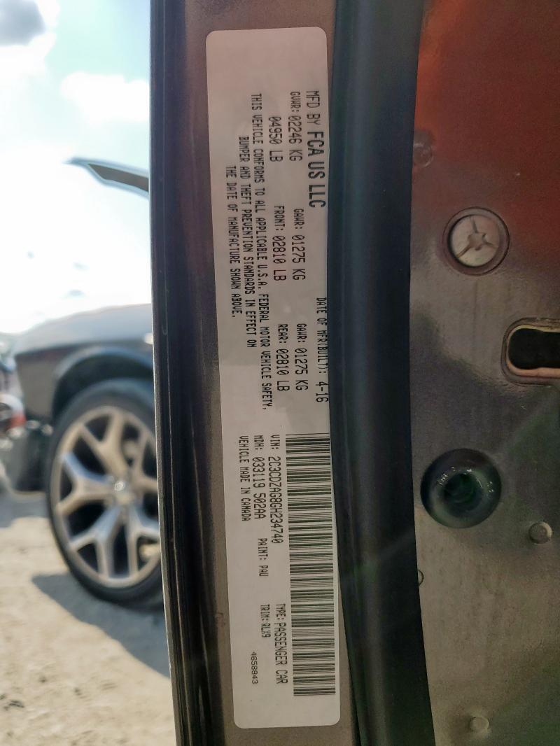 2016 DODGE CHALLENGER 2C3CDZAG8GH234740