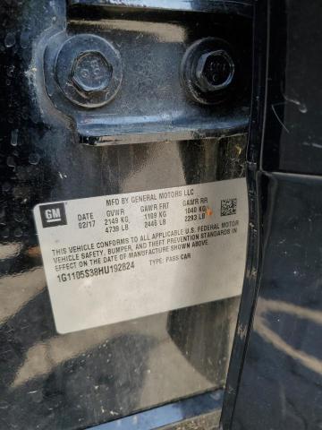 2017 CHEVROLET IMPALA LT 1G1105S38HU192824