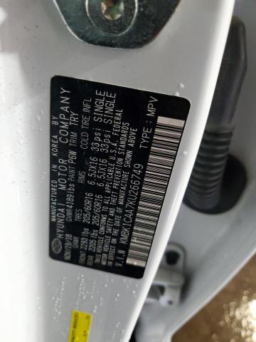 2019 HYUNDAI KONA SE KM8K1CAA7KU266749