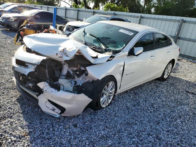 CHEVROLET MALIBU LT 2017 white  gas 1G1ZE5ST4HF169727 photo #1