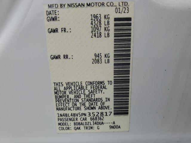 2023 NISSAN ALTIMA S 1N4BL4BV5PN352817