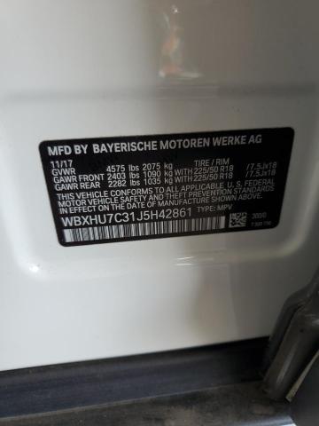 2018 BMW X1 SDRIVE2 WBXHU7C31J5H42861