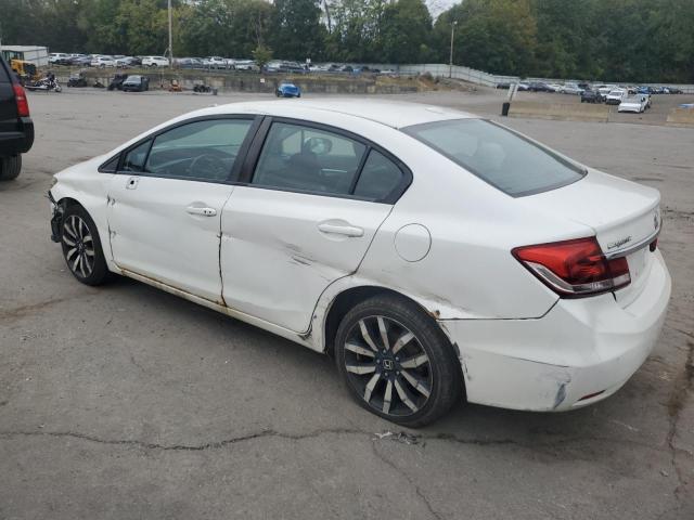 HOND CIVIC EXL 2014 white sedan 4d gas 19XFB2F92EE272442 photo #3