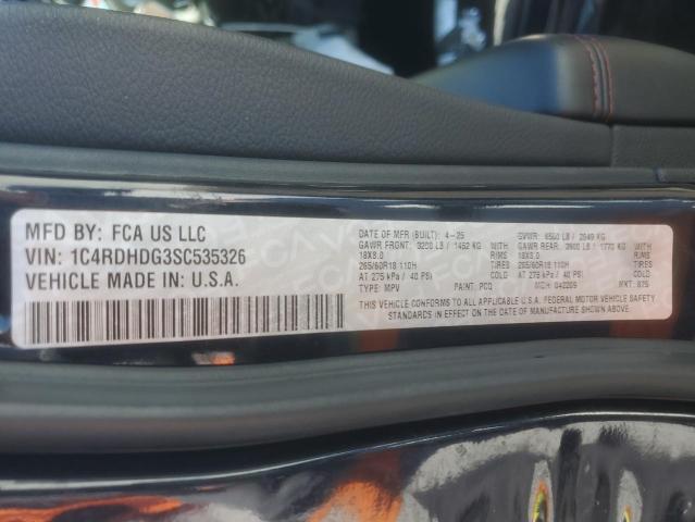 2025 DODGE DURANGO GT 1C4RDHDG3SC535326