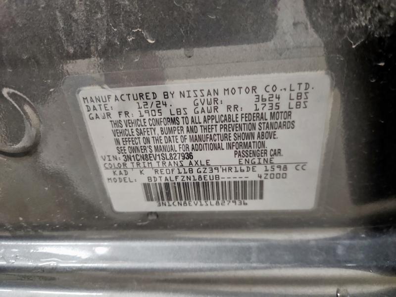 2025 NISSAN VERSA SV 3N1CN8EV1SL827936