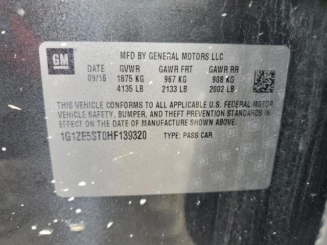 2017 CHEVROLET MALIBU LT 1G1ZE5ST0HF139320