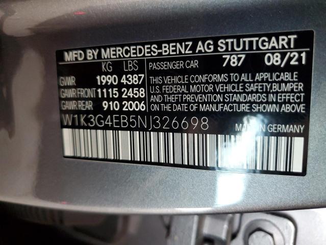 2022 MERCEDES-BENZ A 220 W1K3G4EB5NJ326698