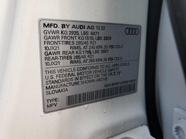 2023 AUDI Q8 PREMIUM WA1BVBF13PD013523