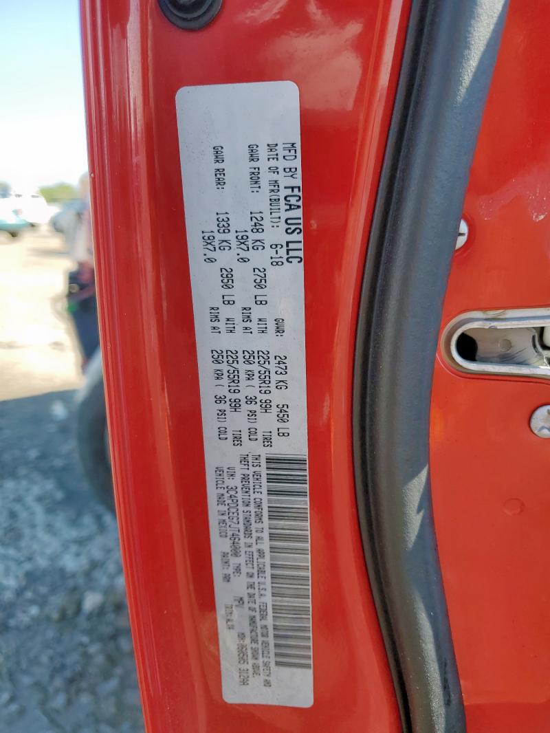 2018 DODGE JOURNEY GT 3C4PDCEG7JT464000
