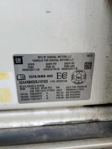 2014 BUICK ENCLAVE - 5GAKRBKD2EJ167926