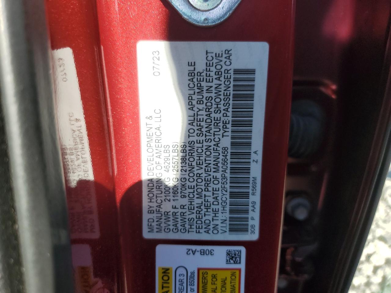 HONDA ACCORD HYBRID SPORT