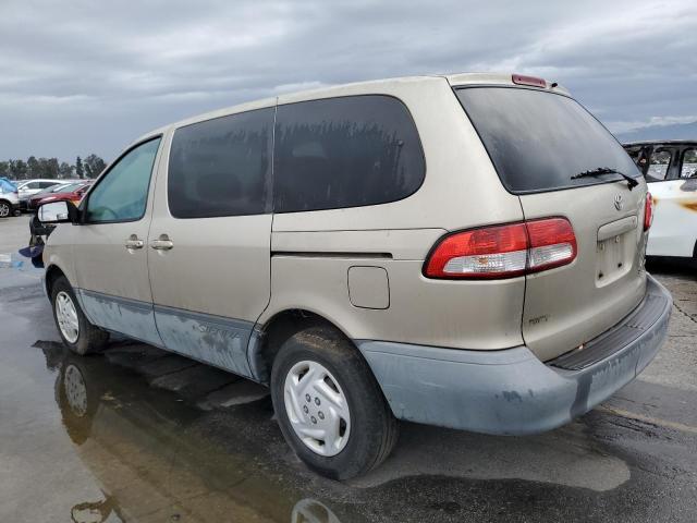 TOYOTA SIENNA CE 2001 tan  gas 4T3ZF19C61U360086 photo #3