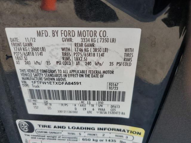 2013 FORD F150 SUPERCREW - 1FTFW1ETXDFA84591