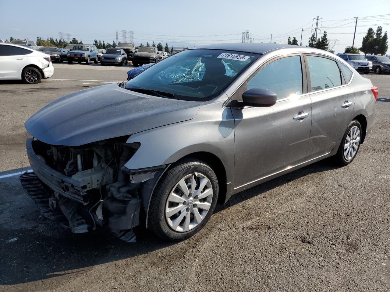 Lot #3304572440 2019 NISSAN SENTRA S
