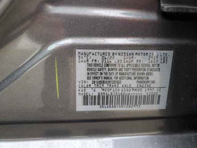 2022 NISSAN SENTRA S 3N1AB8BVXNY282993