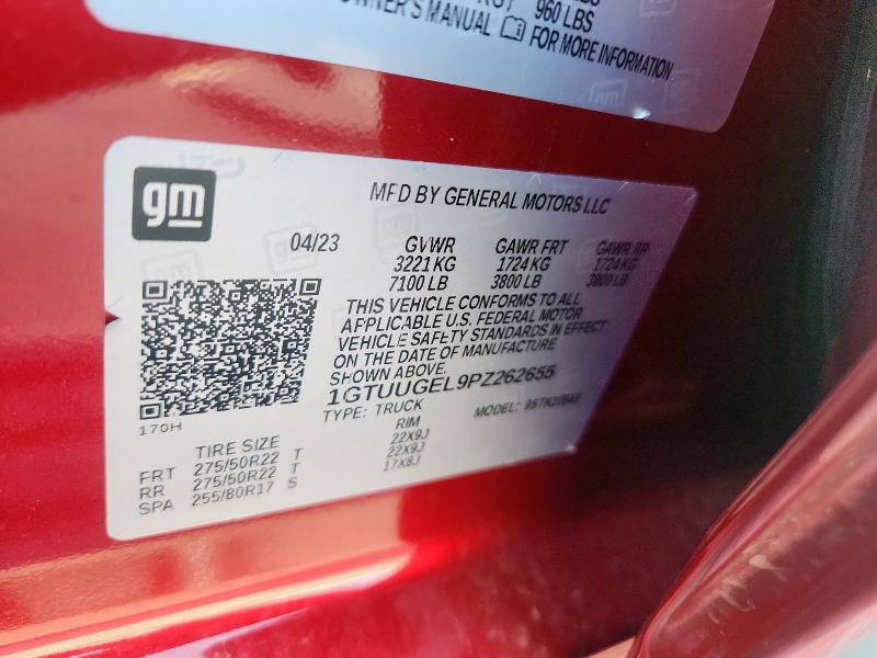 2023 GMC SIERRA K15 1GTUUGEL9PZ262655