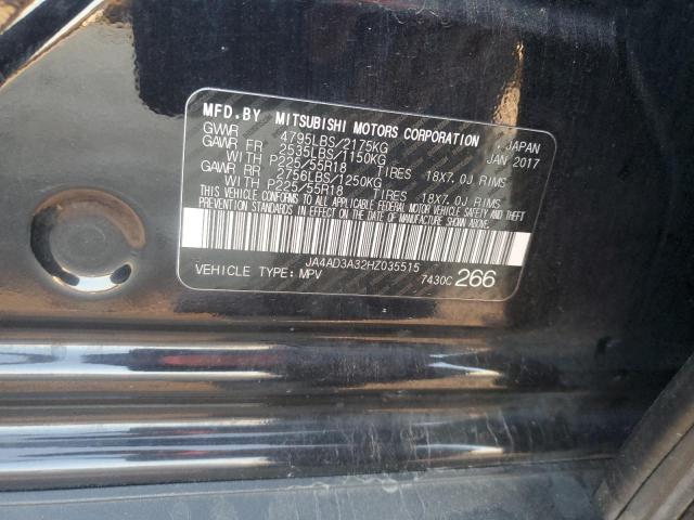 2017 MITSUBISHI OUTLANDER JA4AD3A32HZ035515