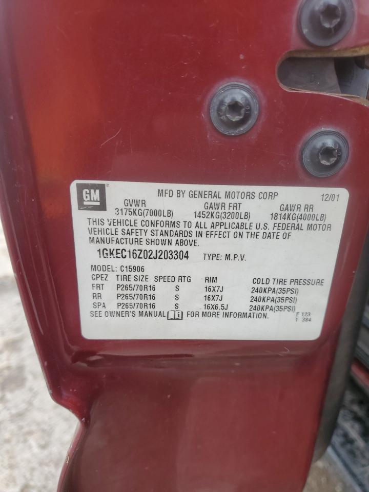 Lot #3292449683 2002 GMC YUKON XL C