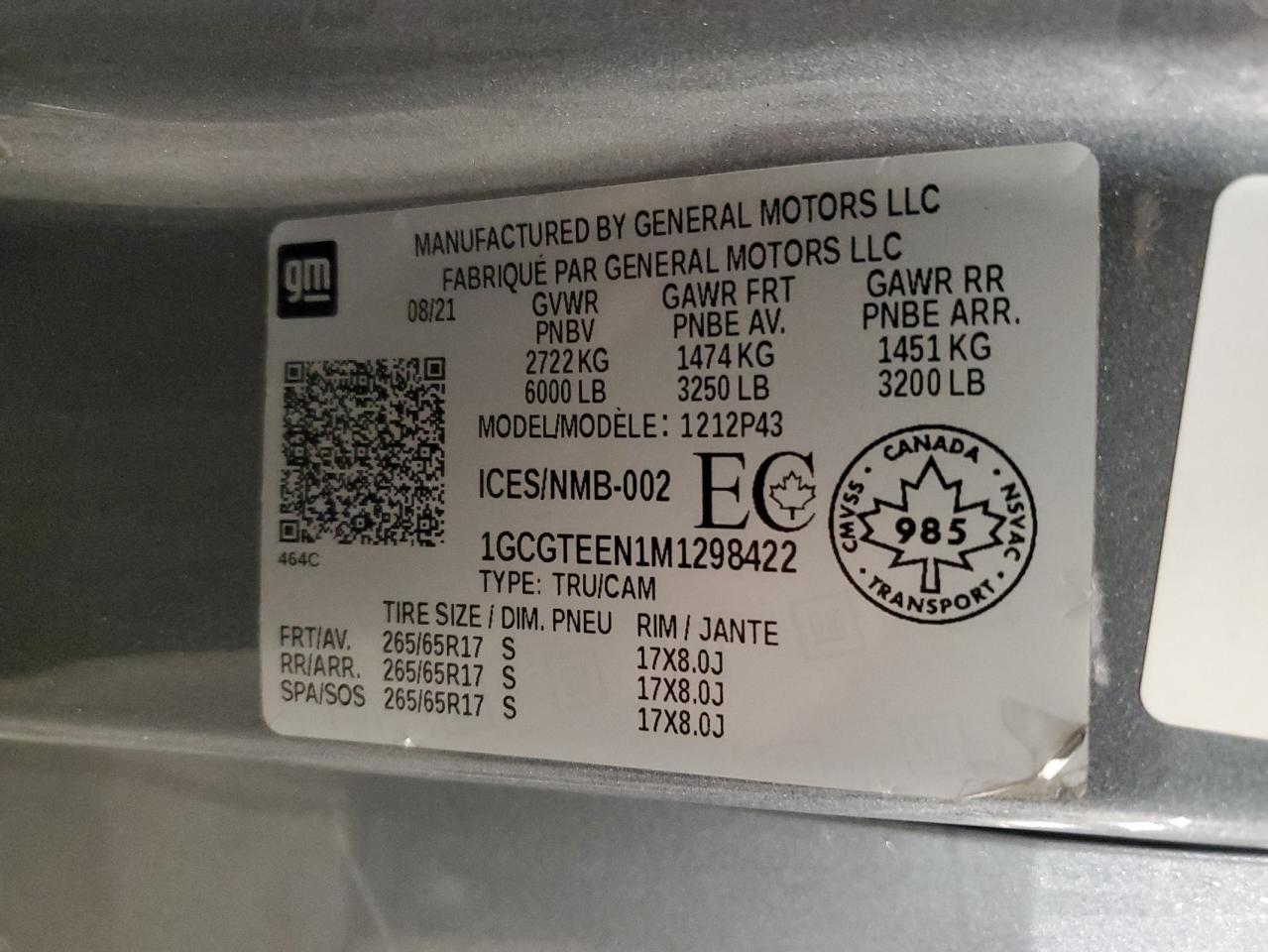 CHEVROLET COLORADO ZR2