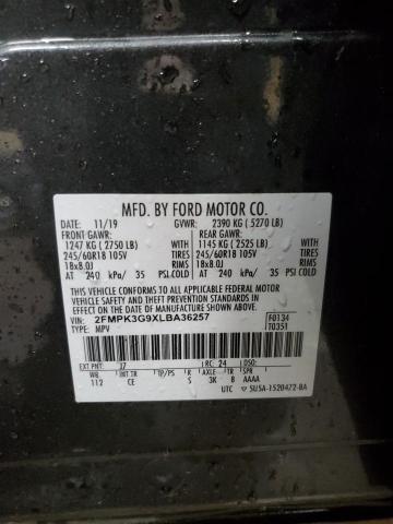 2020 FORD EDGE SE 2FMPK3G9XLBA36257