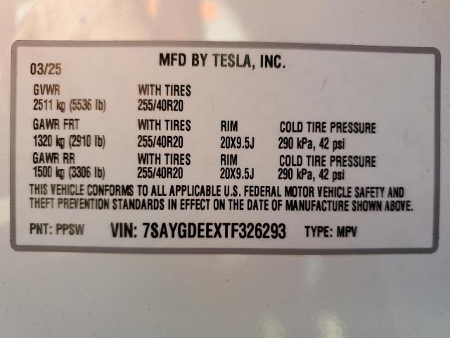 2026 TESLA MODEL Y - 7SAYGDEEXTF326293