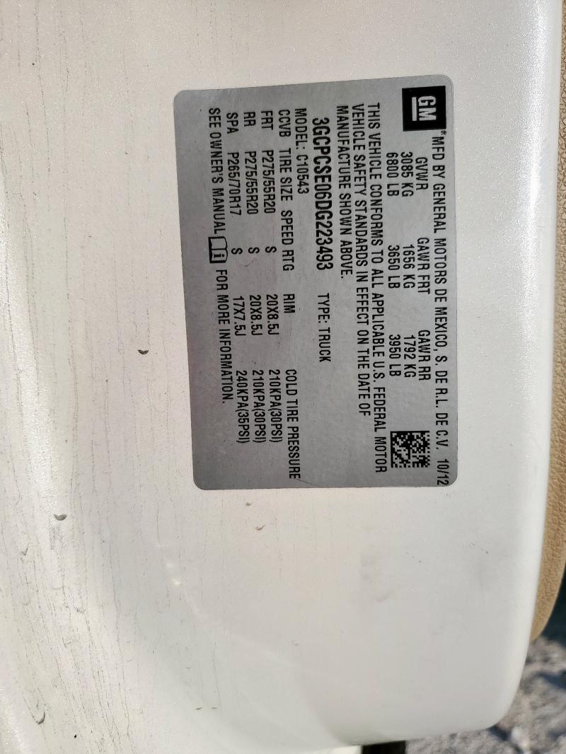 2013 CHEVROLET SILVERADO - 3GCPCSE06DG223493