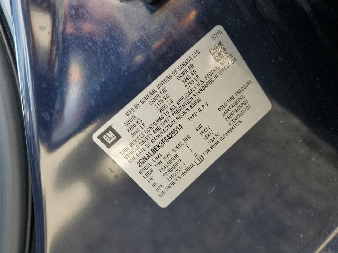 CHEVROLET EQUINOX LT