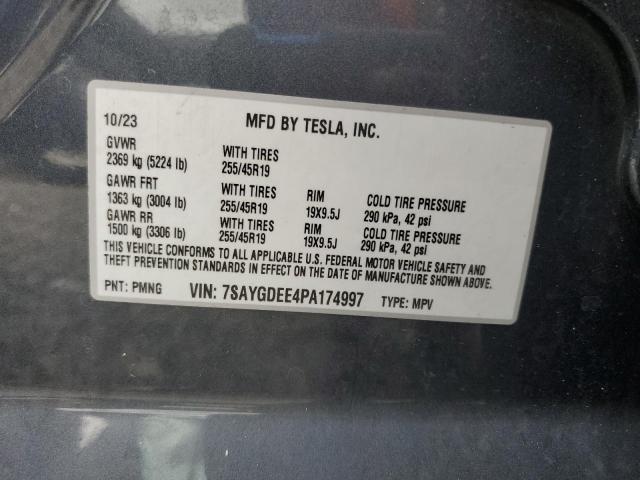 2023 TESLA MODEL Y 7SAYGDEE4PA174997
