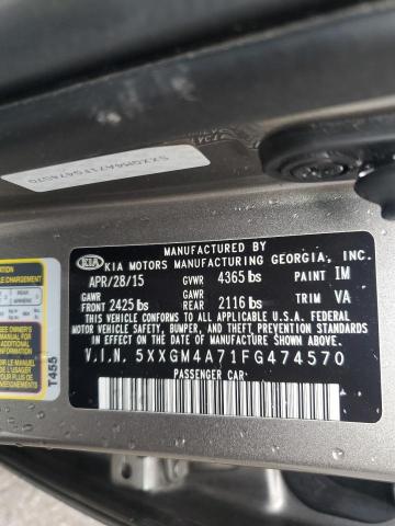 2015 KIA OPTIMA LX 5XXGM4A71FG474570