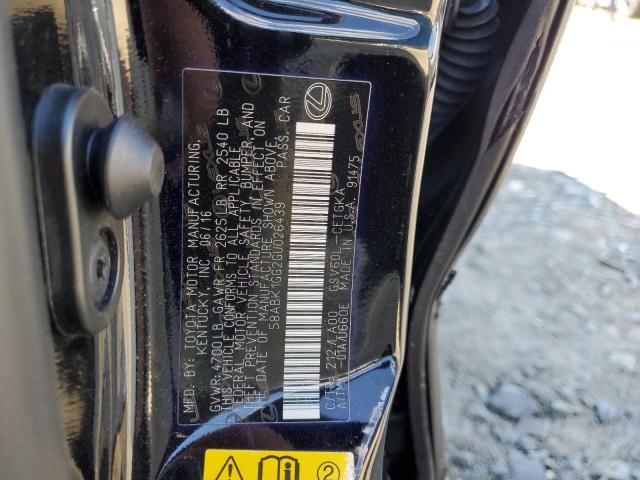 2016 LEXUS ES 350 #3303998661