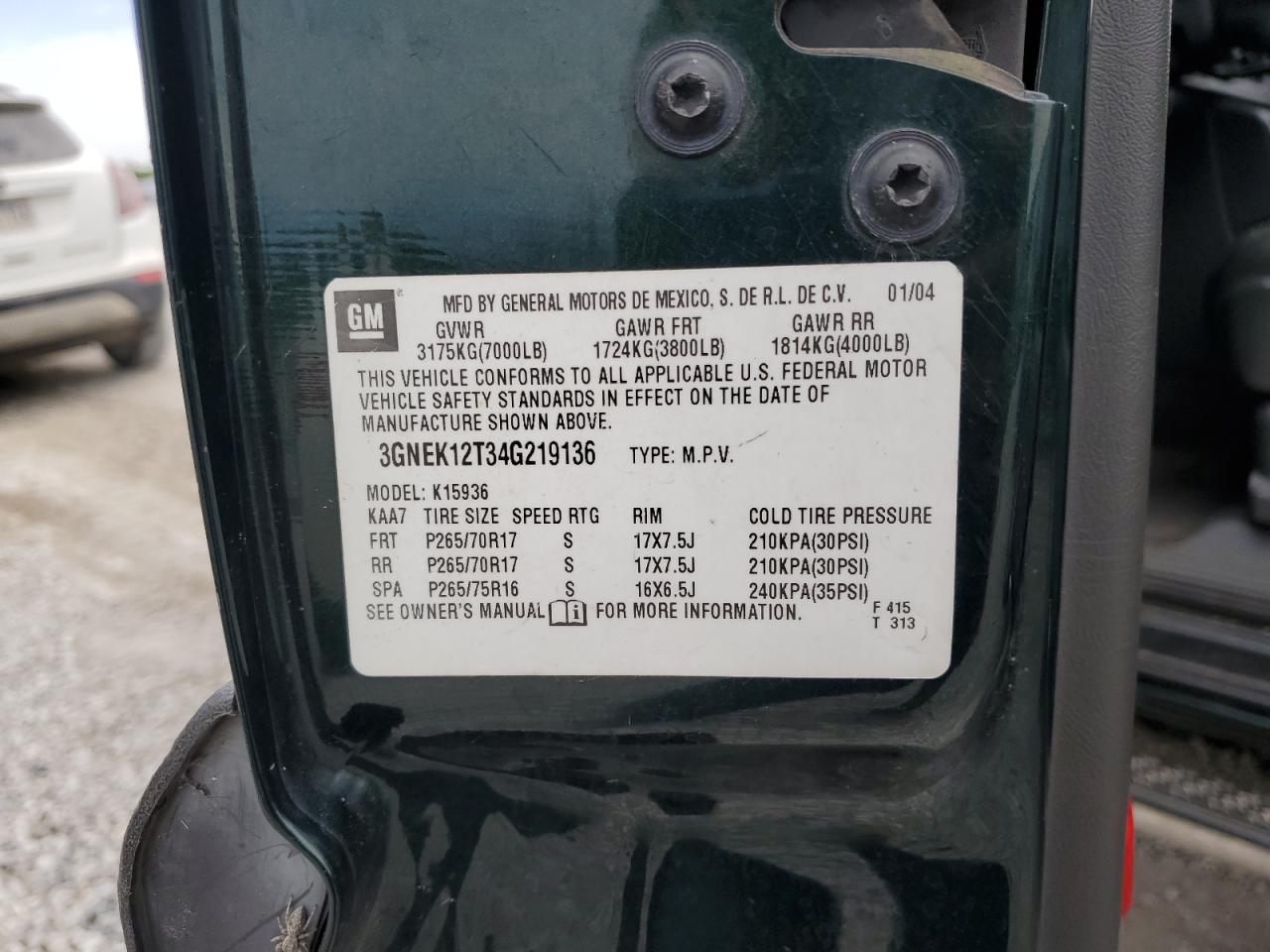 Lot #3297132505 2004 CHEVROLET AVALANCHE